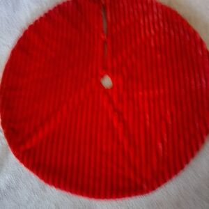 Red Circular Tree Skirt 54 Inches